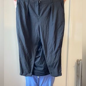 Asos curve high waisted slacks black plus size US 20